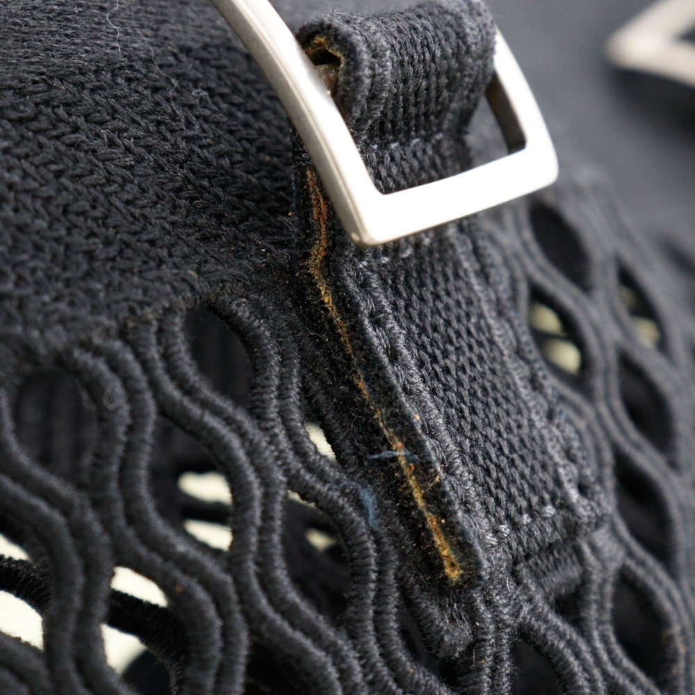 CHRISTIAN DIOR Black Canvas Messenger Shoulder Bag - Picture 6 of 11